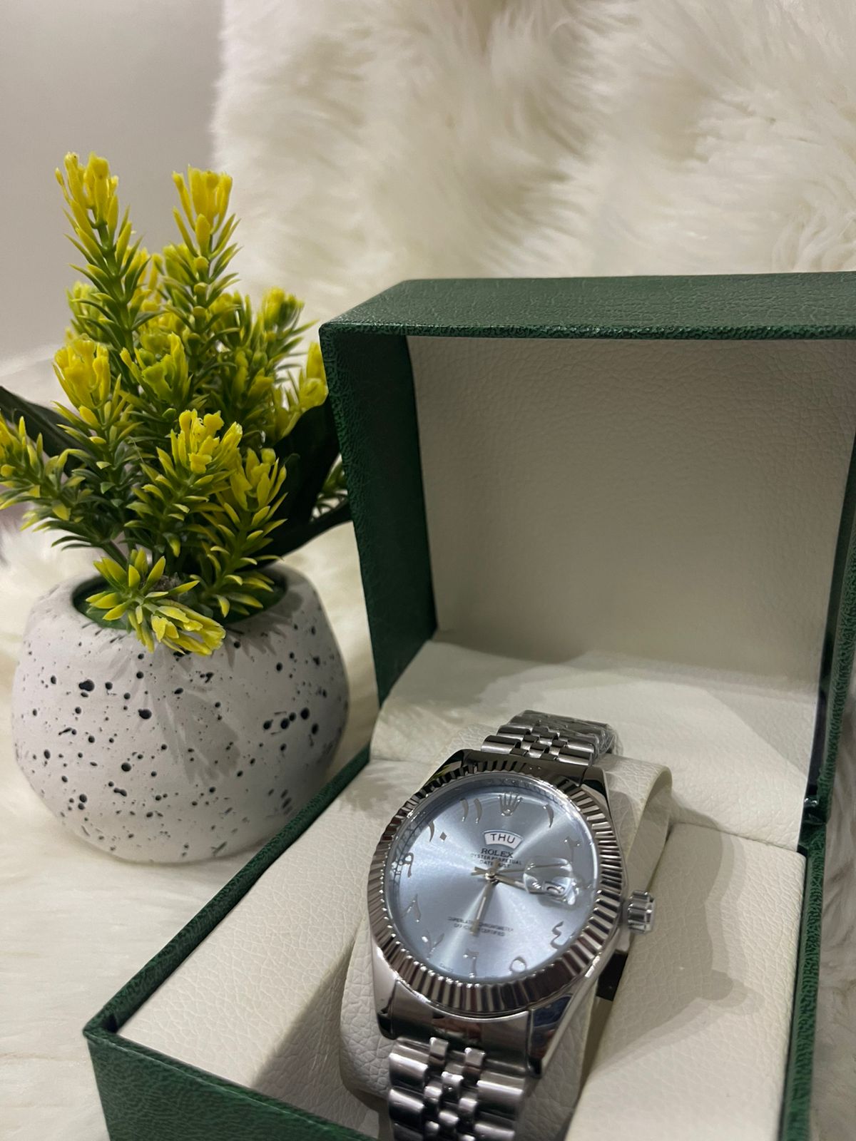 Rolex Day-Date 40 Arabic Numerals – Platinum Luxury Edition