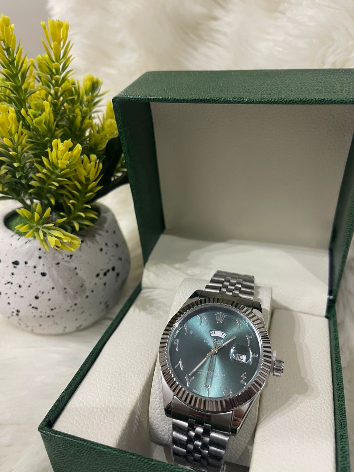 Rolex Day-Date 40 Arabic Numerals – Platinum Luxury Edition