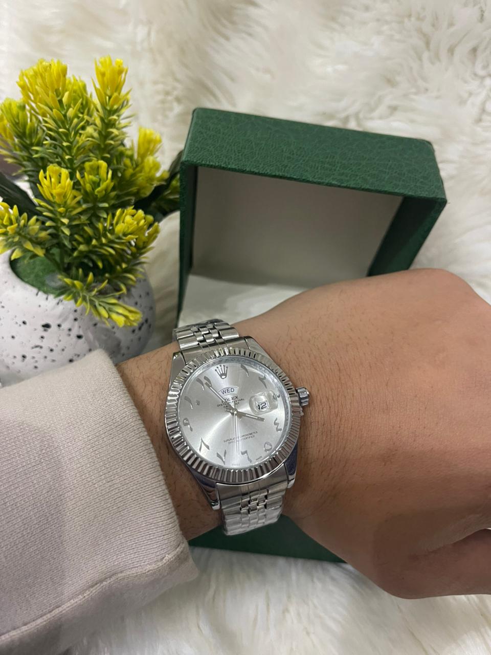 Rolex Day-Date 40 Arabic Numerals – Platinum Luxury Edition