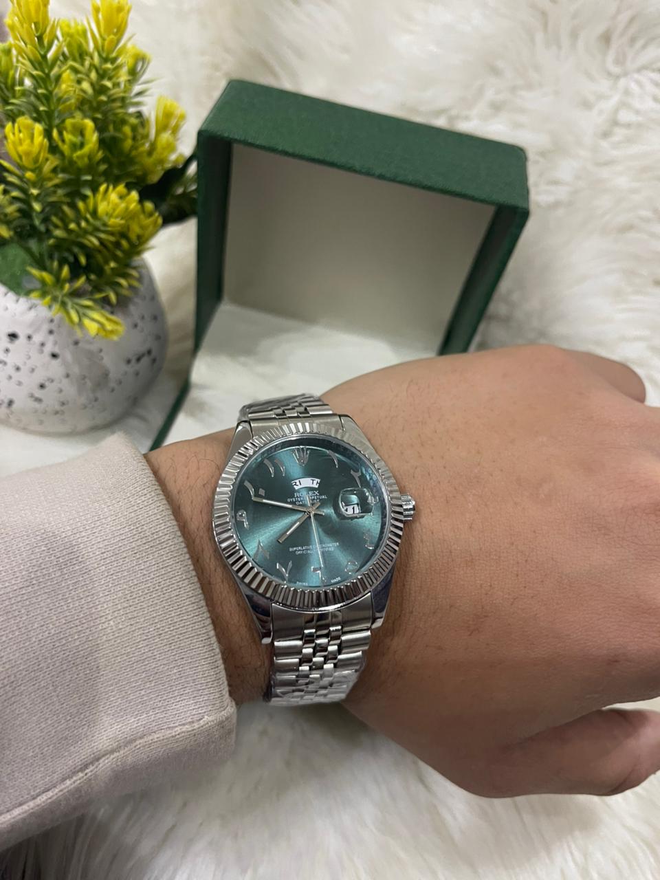 Rolex Day-Date 40 Arabic Numerals – Platinum Luxury Edition